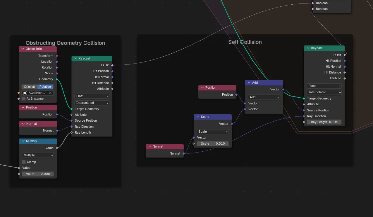 Collision nodes